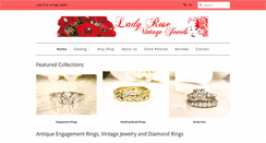 Desktop Screenshot of ladyrosevintagejewels.com